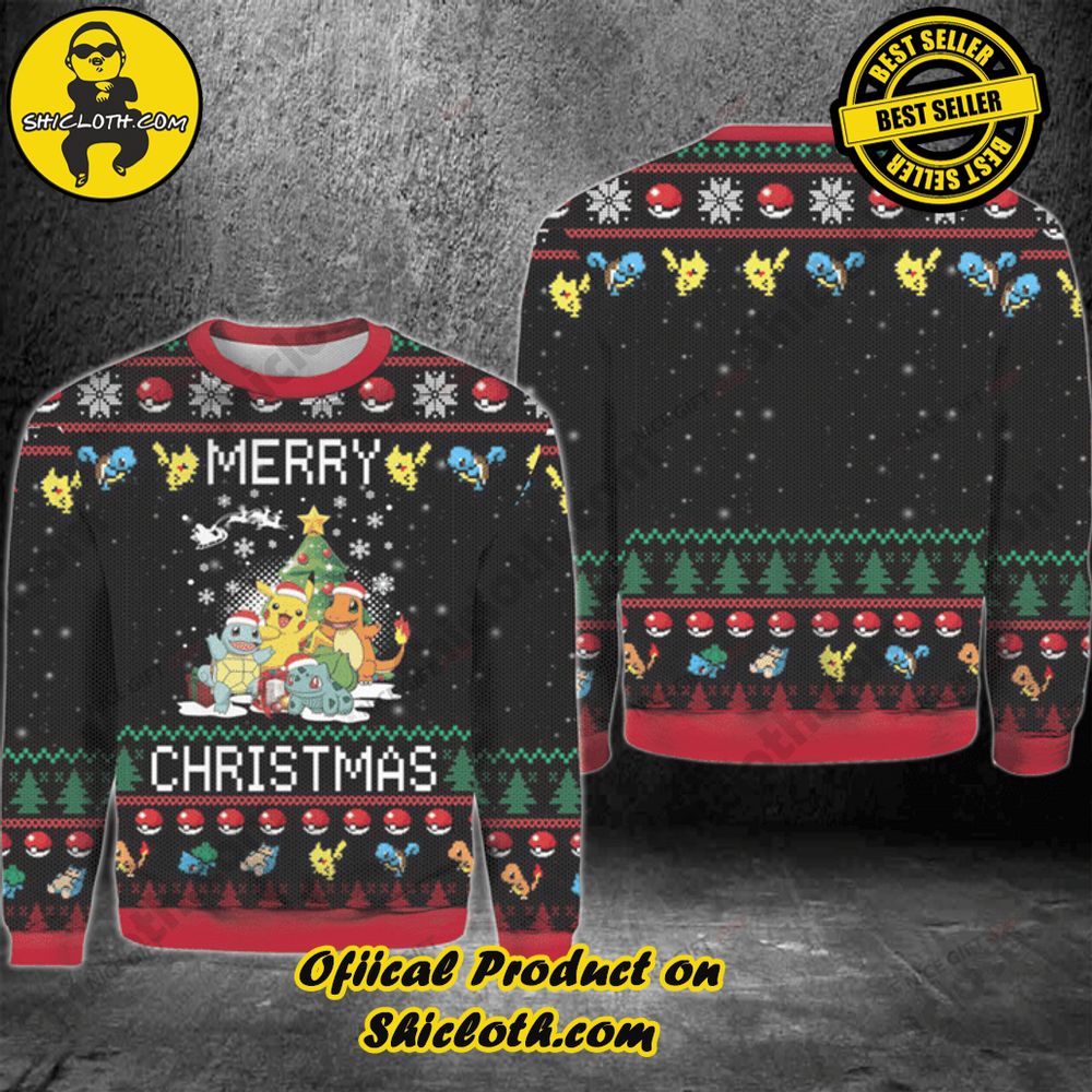 Hot Trending Wrap Up in Style: Shicloth's Enchanting Christmas Sweater Collection 126 Merry Christmas Ugly Sweater Version 2
