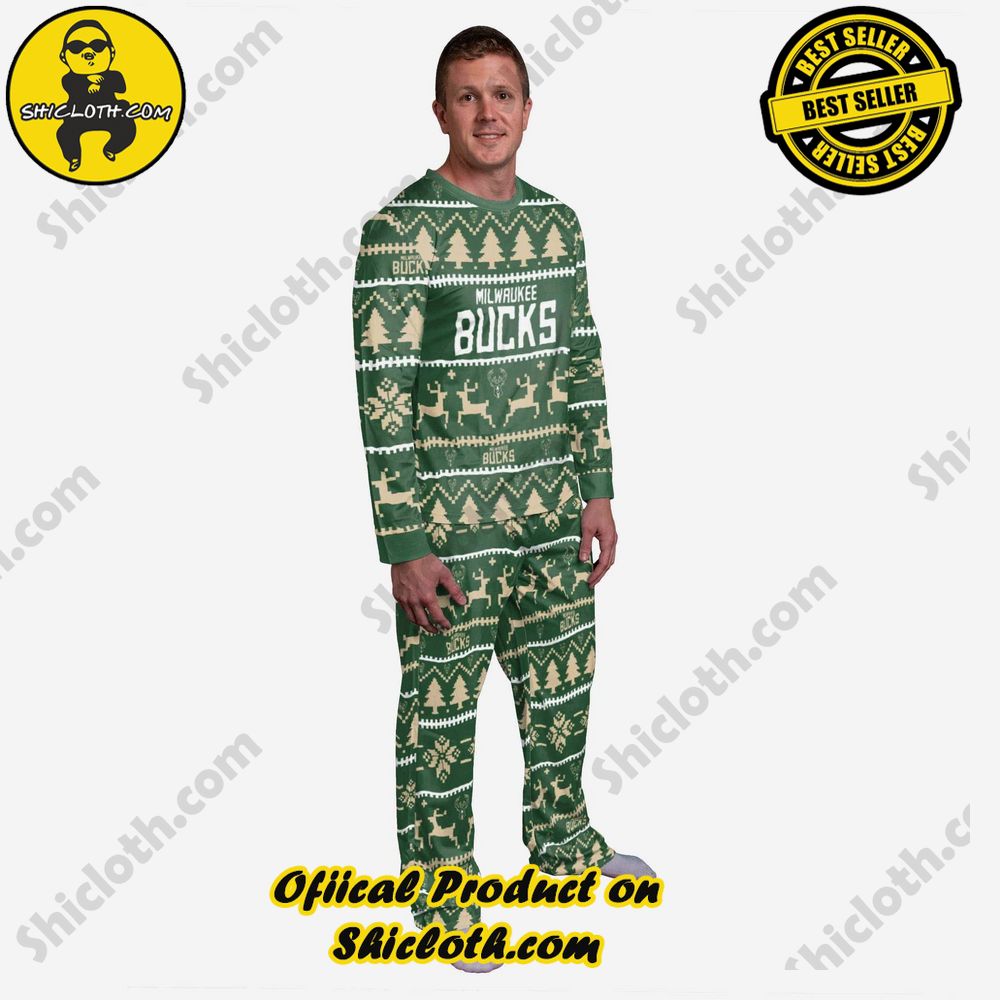 Hot Hot Hot Shiclothshop's Pajamas Sets: Affordable Elegance and Uncompromised Quality 4 Milwaukee Bucks Family Holiday Pajamas