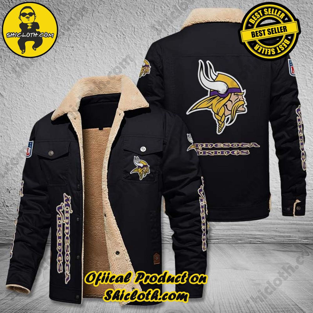 Hot Trending The Perfect Cozy Fleece Leather Jacket Gift 36 Minnesota Vikings NFL Fleece Leather Jacket New Style