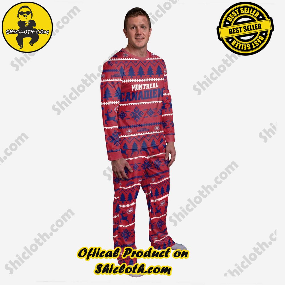 Hot Hot Hot Shiclothshop's Pajamas Sets: Affordable Elegance and Uncompromised Quality 5 Montreal Canadiens Family Holiday Pajamas