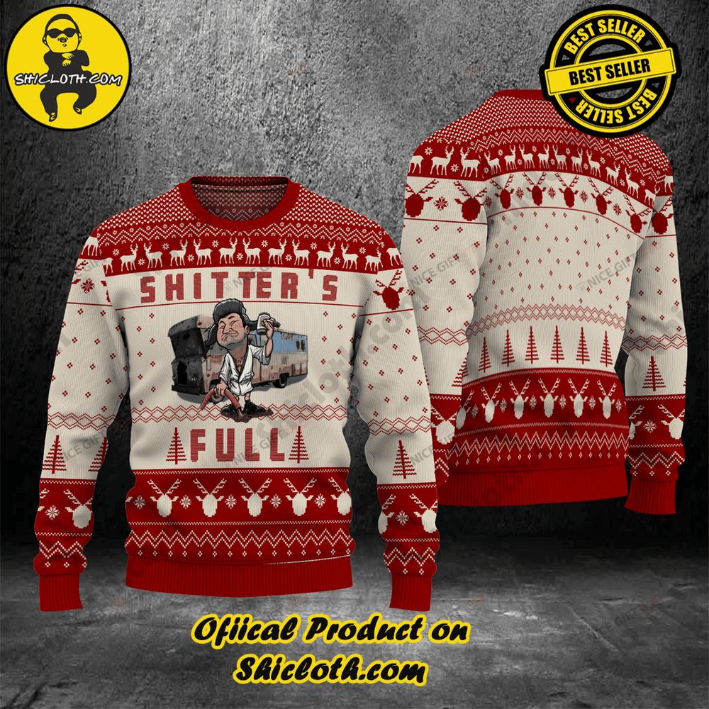 Best Seller Wrap Up in Style: Shicloth's Enchanting Christmas Sweater Collection 38 National Lampoon is Christmas Vacation Shitter is Full Christmas Ugly Sweater Version 2