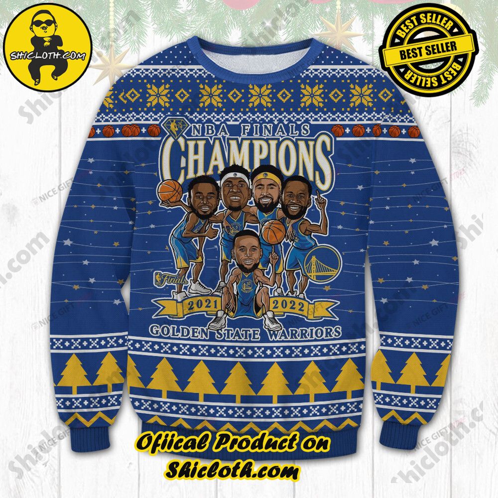 Hot Trending Wrap Up in Style: Shicloth's Enchanting Christmas Sweater Collection 45 NBA Golden State Warriors Christmas Ugly Sweater