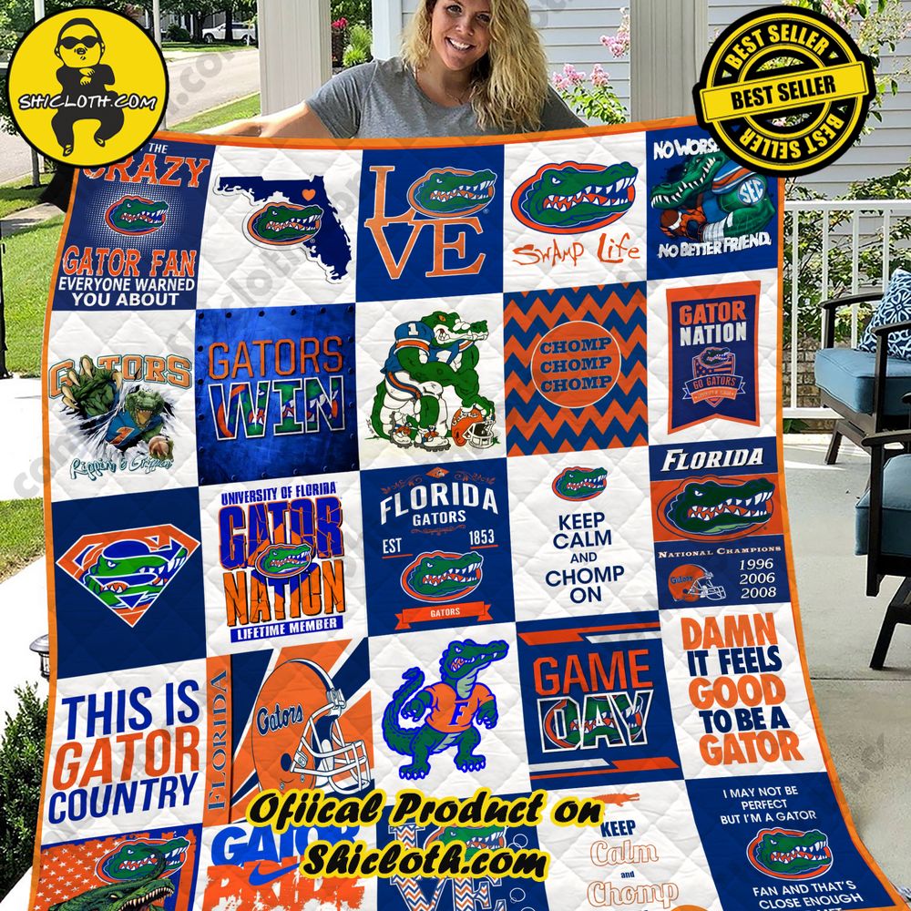NCAA Florida Gators Quilt Blanket