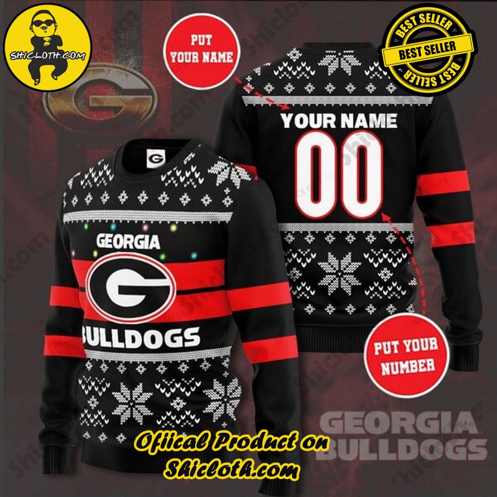 Wrap Up in Style: Shicloth's Enchanting Christmas Sweater Collection 9 NCAA Georgia Bulldogs ( Your Name) Christmas Ugly Sweater