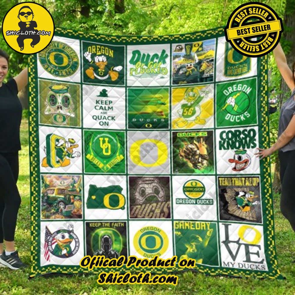 NCAA Oregon Ducks Quilt Blanket
