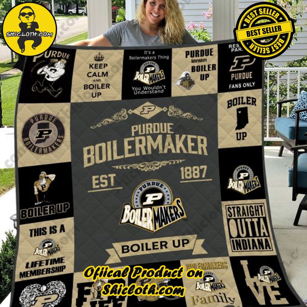 NCAA Purdue Boilermakers Quilt Blanket