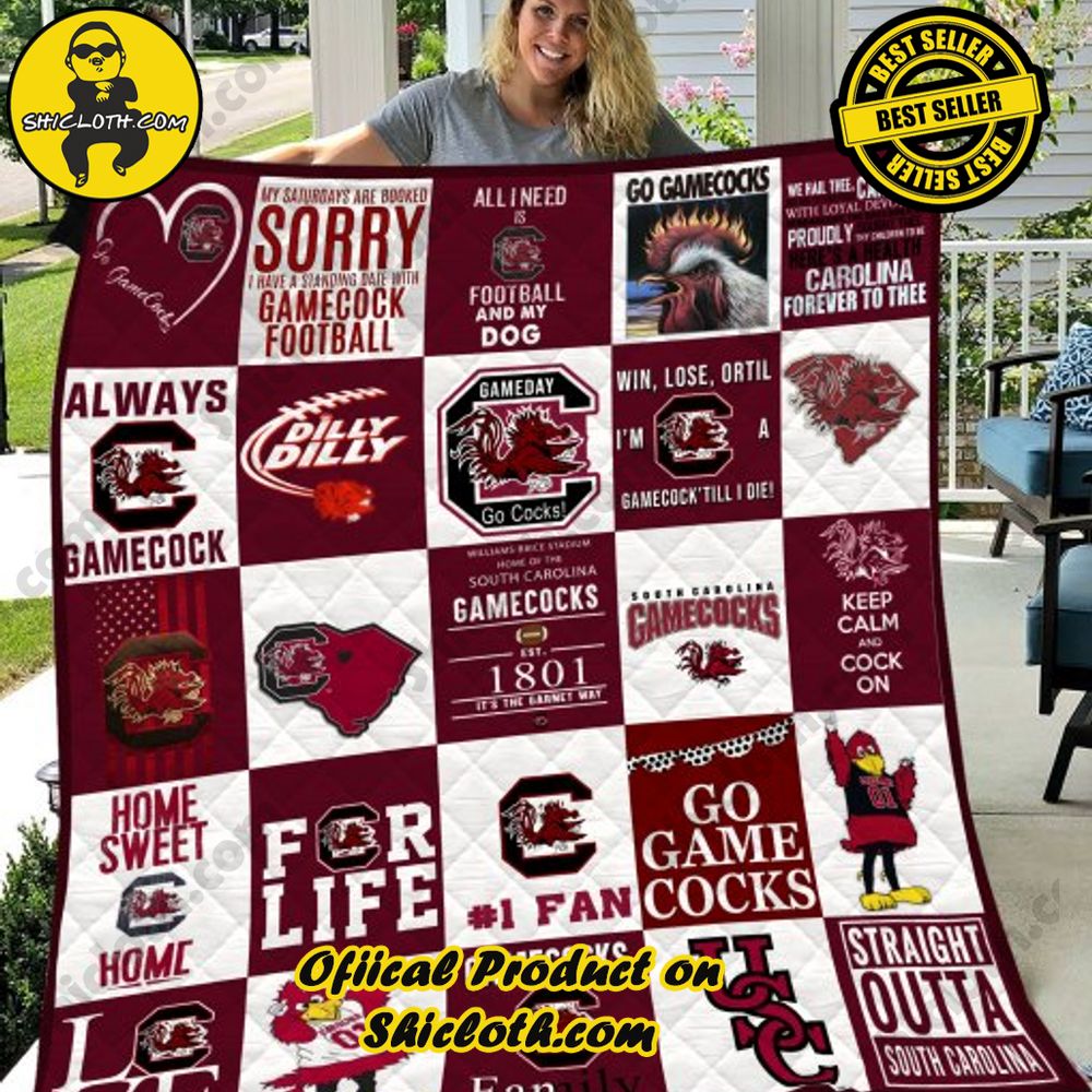 NCAA South Carolina Gamecocks M2 Quilt Blanket