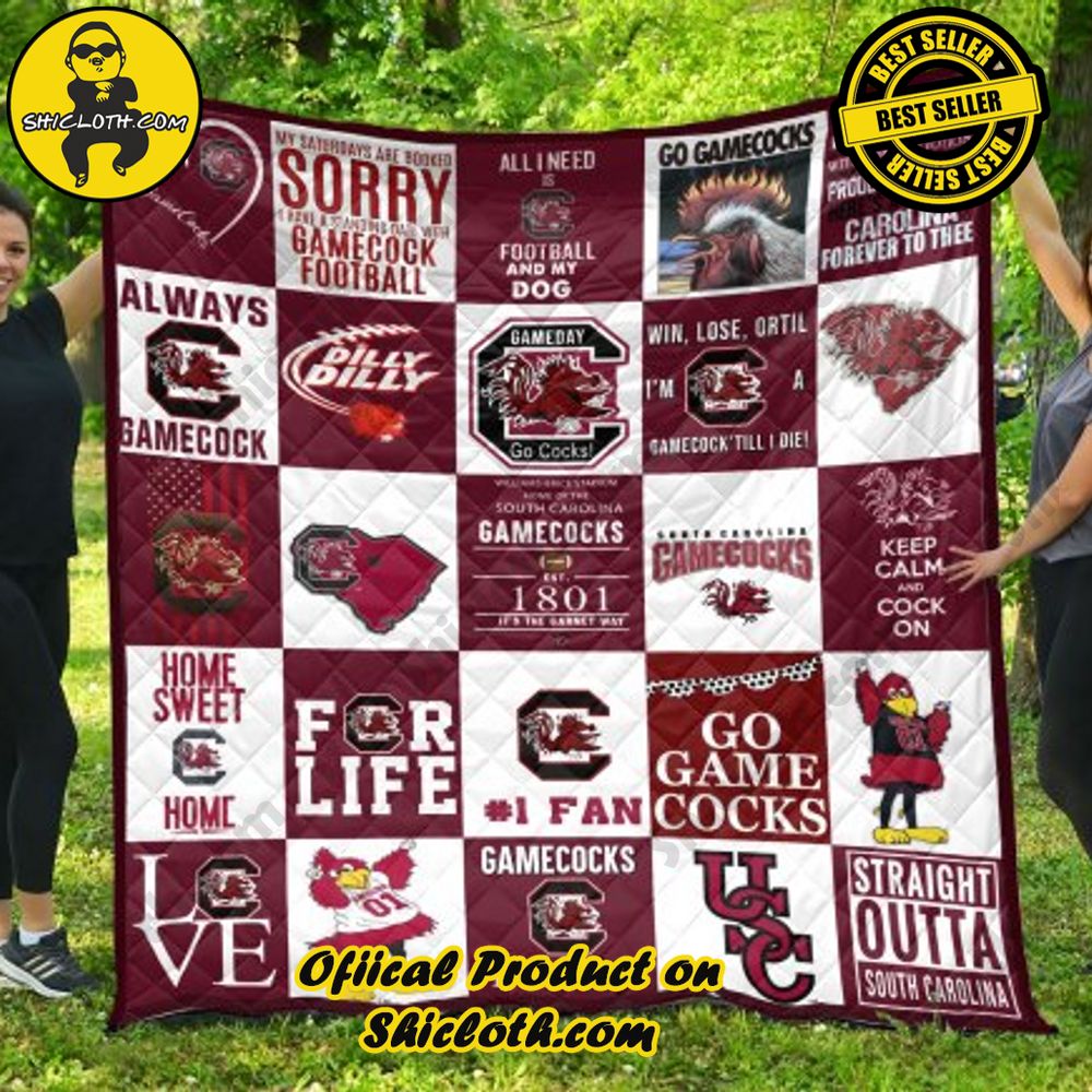 ncaa south carolina gamecocks m2 quilt blanket 2 TGa9t