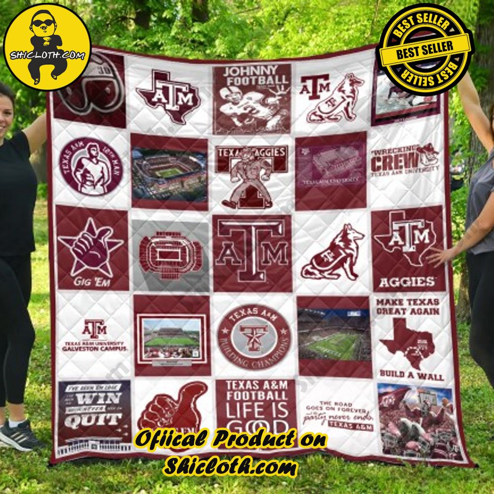 ncaa texas a m aggies quilt blanket 2 BLqOL