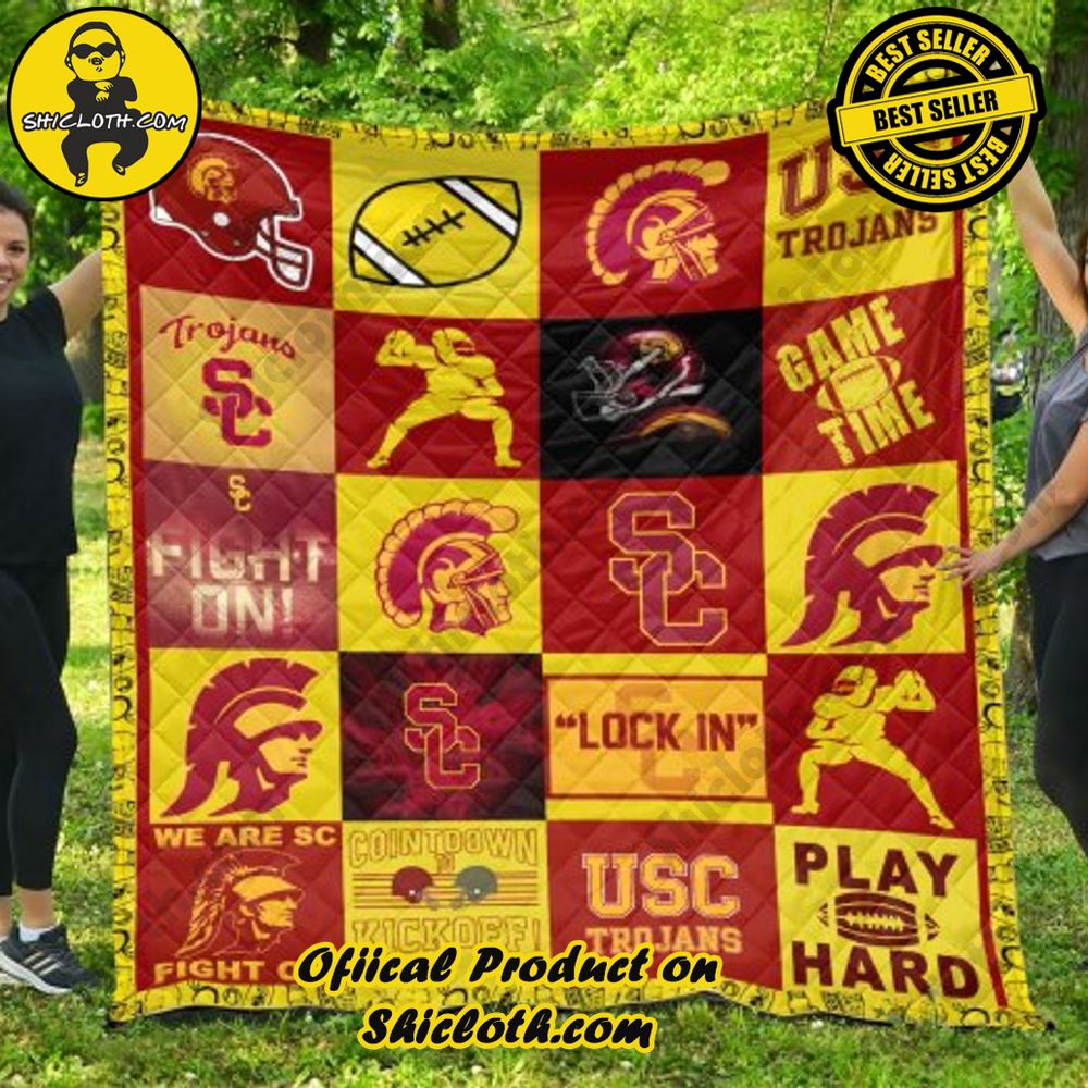 ncaa usc trojans quilt blanket 2 IEq7S
