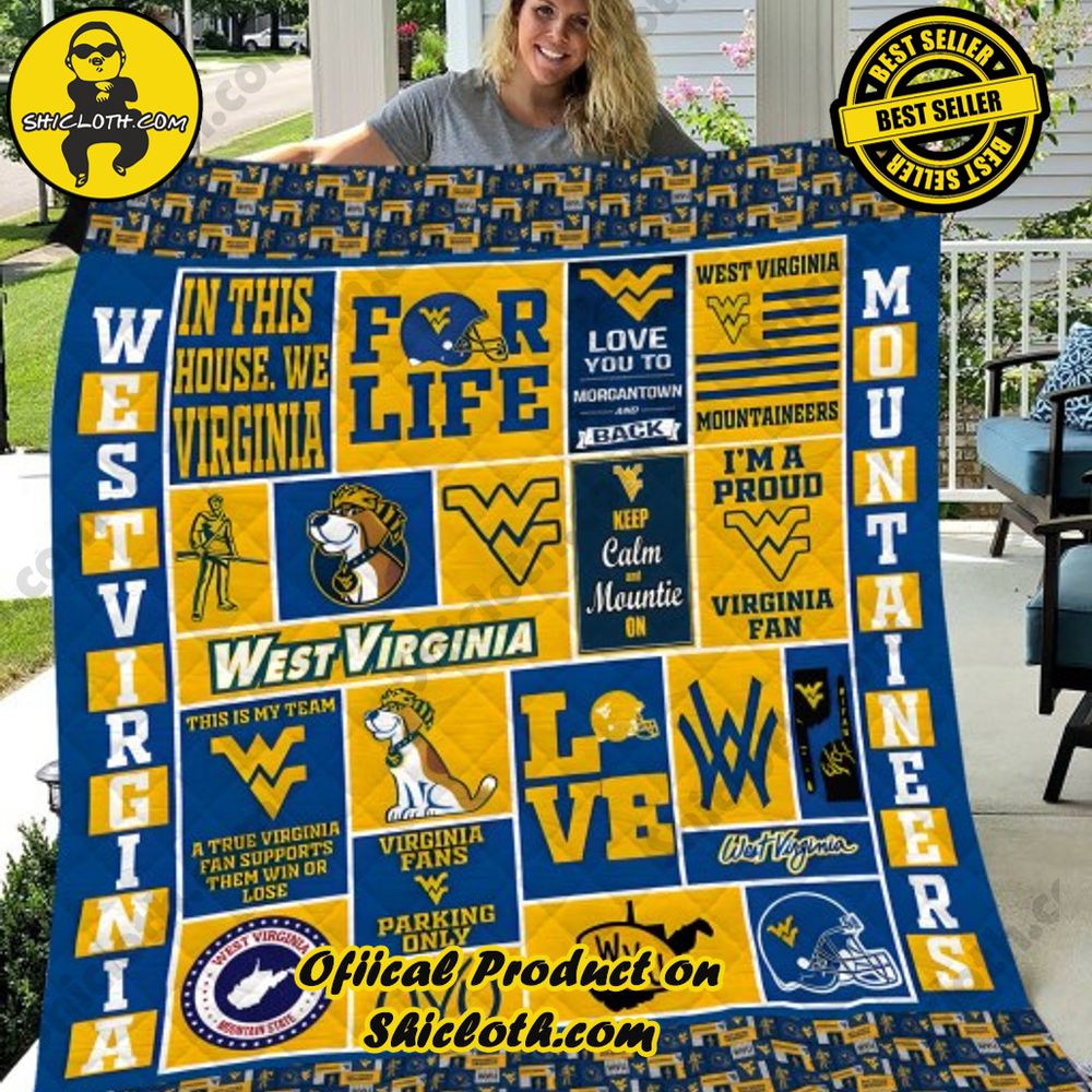 NCAA West Virginia Mountaineers Quilt Blanket