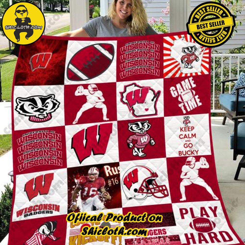 NCAA Wisconsin Badgers Quilt Blanket