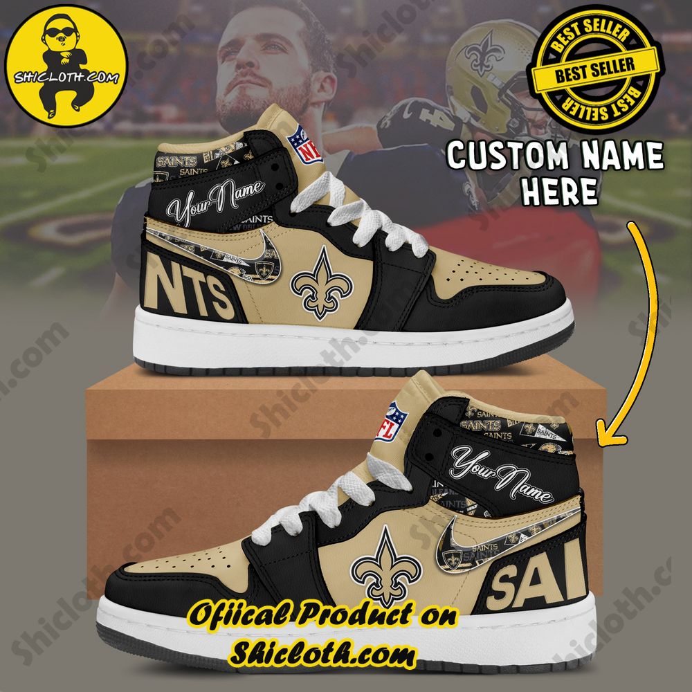 Step into Style: Unveiling the Timeless Elegance of Shiclothshop's Nike Air Jordan 1 Sneakers 36 New Orleans Saints Fashion Casual Custom Name Nike Air Jordan 1 Sneakers