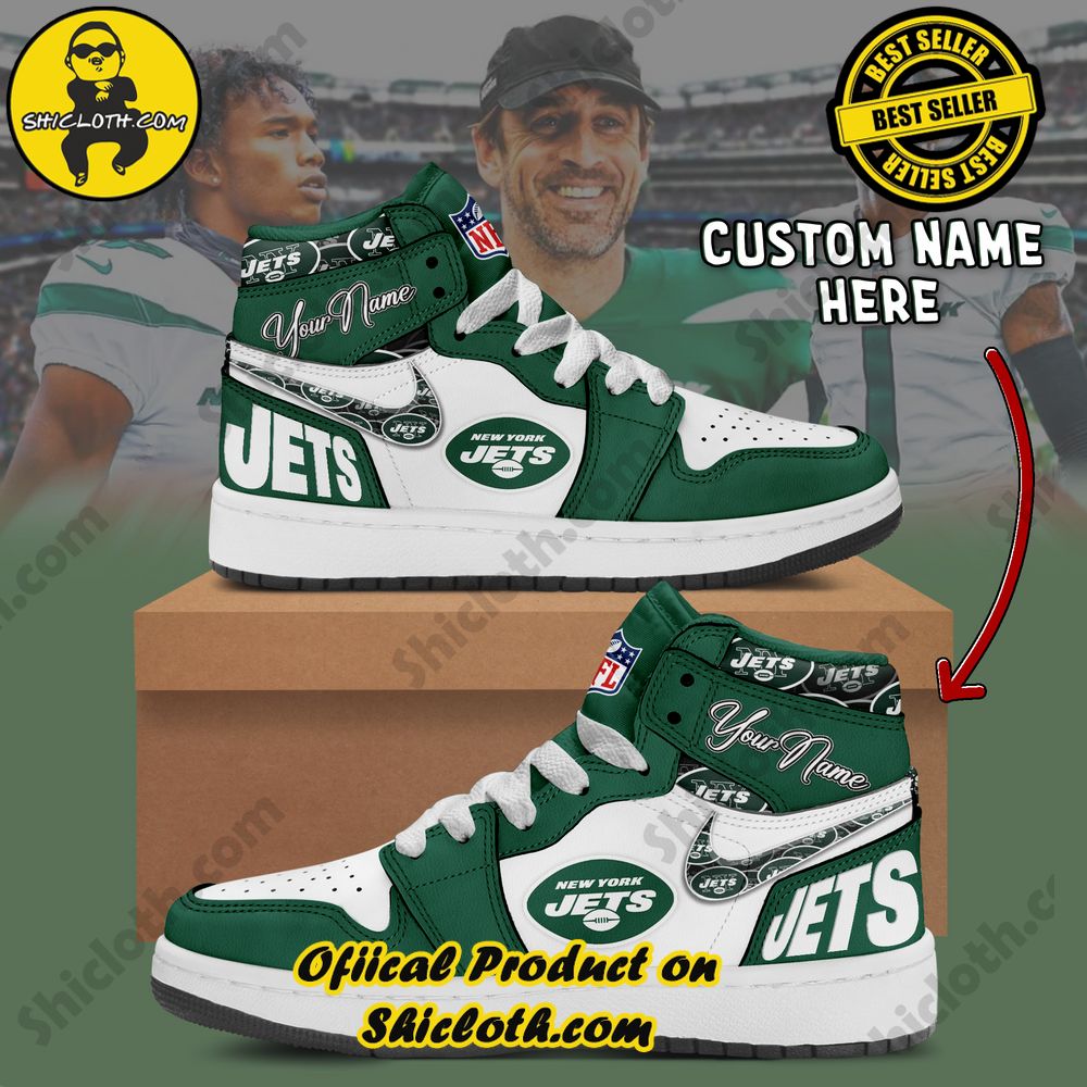 Step into Style: Unveiling the Timeless Elegance of Shiclothshop's Nike Air Jordan 1 Sneakers 38 New York Jets Fashion Casual Custom Name Nike Air Jordan 1 Sneakers