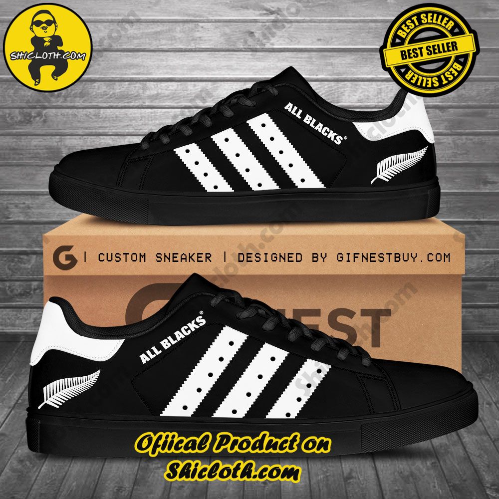 Step into Style: Shiclothshop's Stan Smith Shoes – The Perfect Gift for the Sport Enthusiast 31 New Zealand x Rugby World Cup Adidas Stan Smith Shoes Ver 2