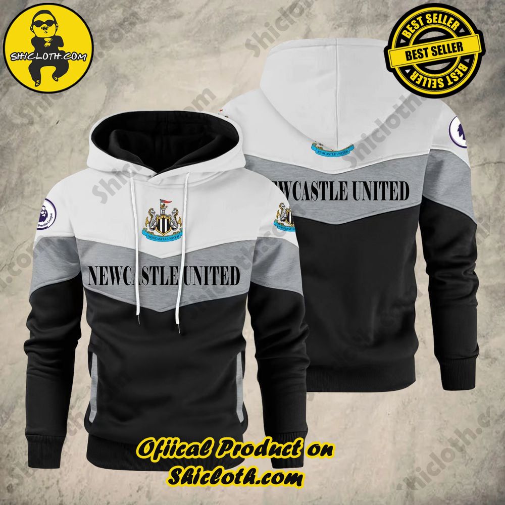 Shiclothshop's Patchwork Hoodie – A Fusion of Style, Comfort, and Artistic Expression 16 Newcastle United F.C Premier League Patchwork Hoodie