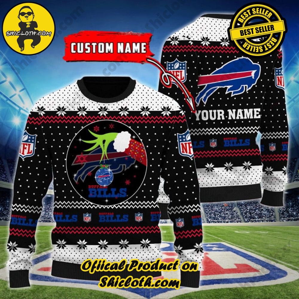 Wrap Up in Style: Shicloth's Enchanting Christmas Sweater Collection 12 NFL Buffalo Bills (Your Name) Christmas Ugly Sweater Version 1