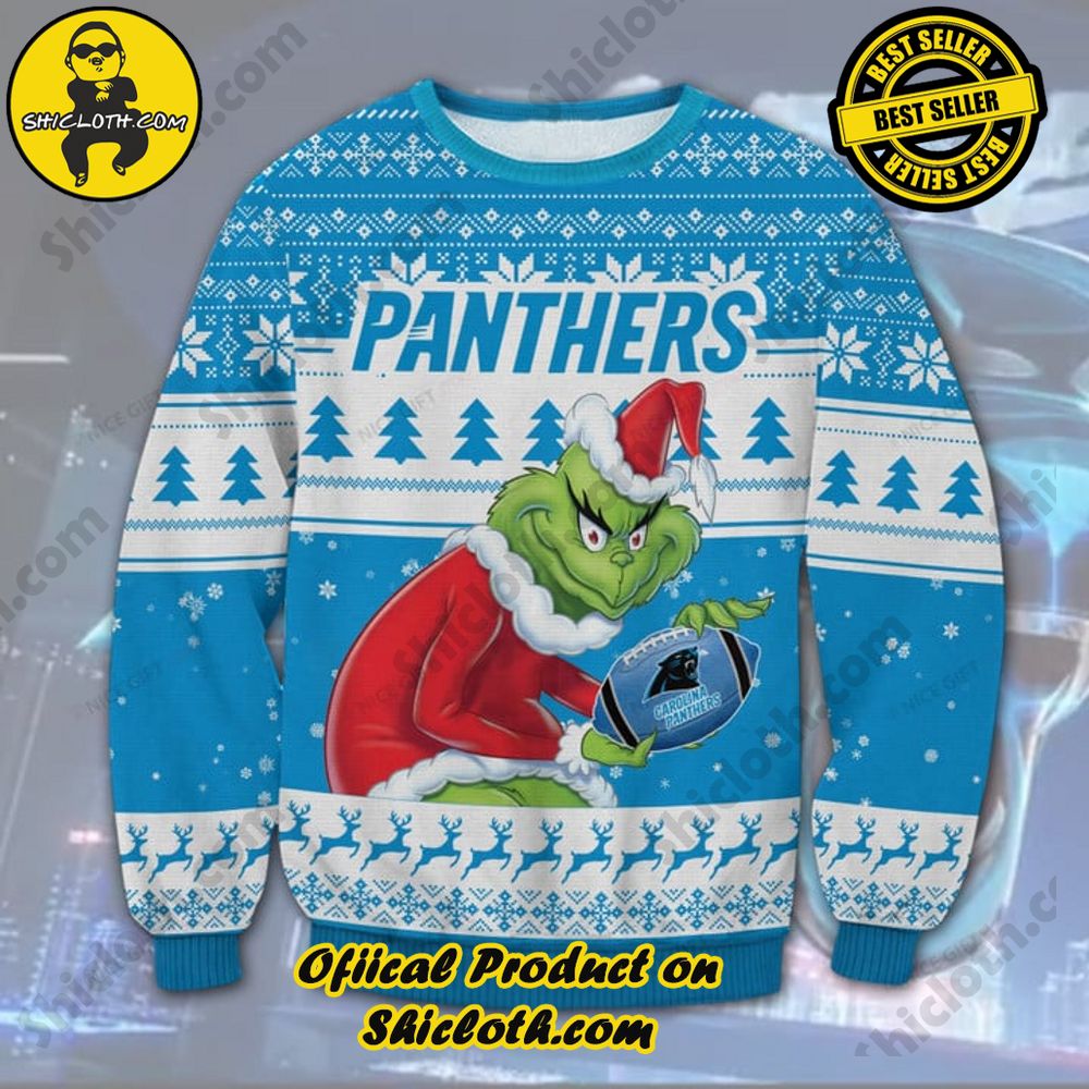 Wrap Up in Style: Shicloth's Enchanting Christmas Sweater Collection 15 NFL Carolina Panthers Christmas Ugly Sweater