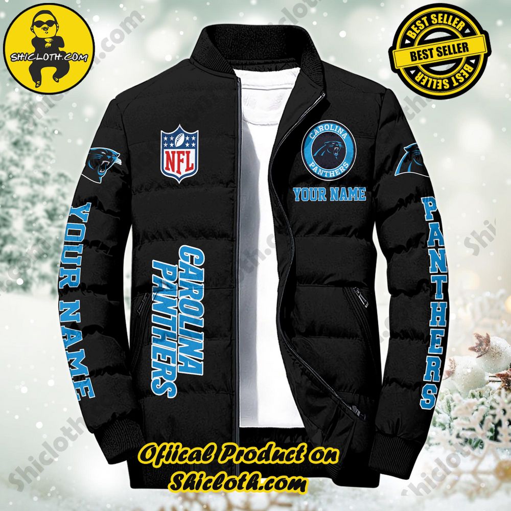 Discover the Ultimate in Style and Warmth with Shiclothshop's Puffer Jackets: Elevate Your Winter Wardrobe 74 NFL Carolina Panthers City Puffer Jacket Custom Name New Arrivals