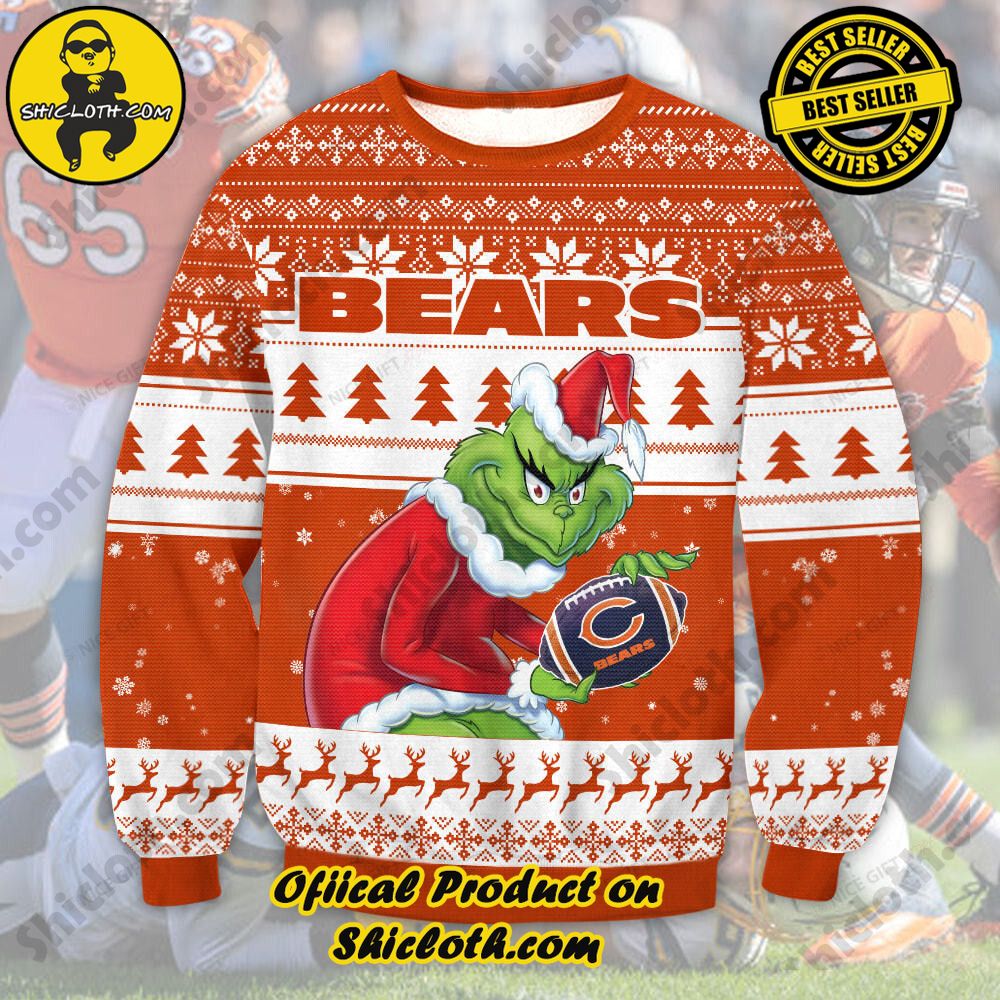 Best Seller Wrap Up in Style: Shicloth's Enchanting Christmas Sweater Collection 73 NFL Chicago Bears Christmas Ugly Sweater