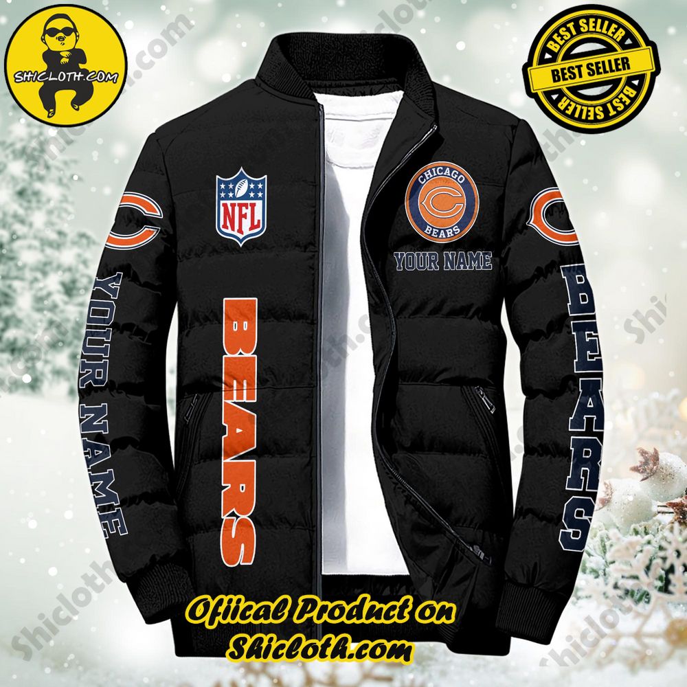 Discover the Ultimate in Style and Warmth with Shiclothshop's Puffer Jackets: Elevate Your Winter Wardrobe 75 NFL Chicago Bears City Puffer Jacket Custom Name New Arrivals