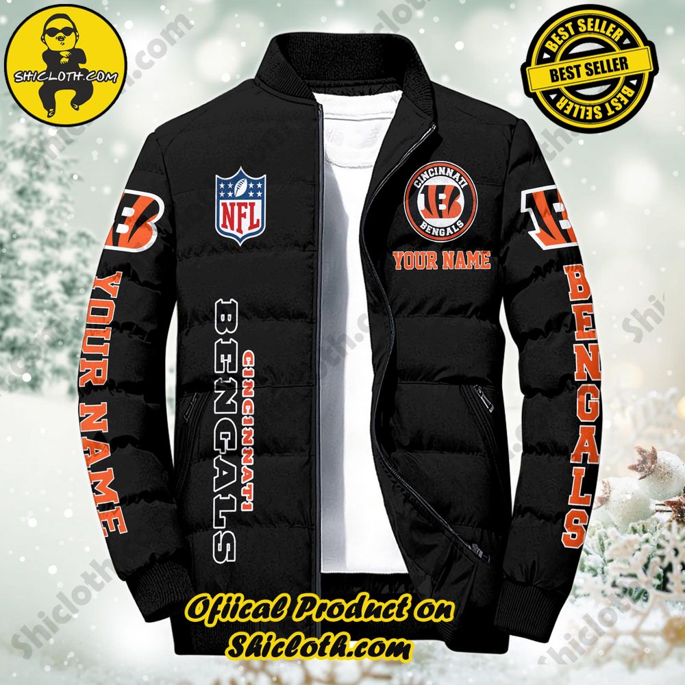 Discover the Ultimate in Style and Warmth with Shiclothshop's Puffer Jackets: Elevate Your Winter Wardrobe 76 NFL Cincinnati Bengals City Puffer Jacket Custom Name New Arrivals