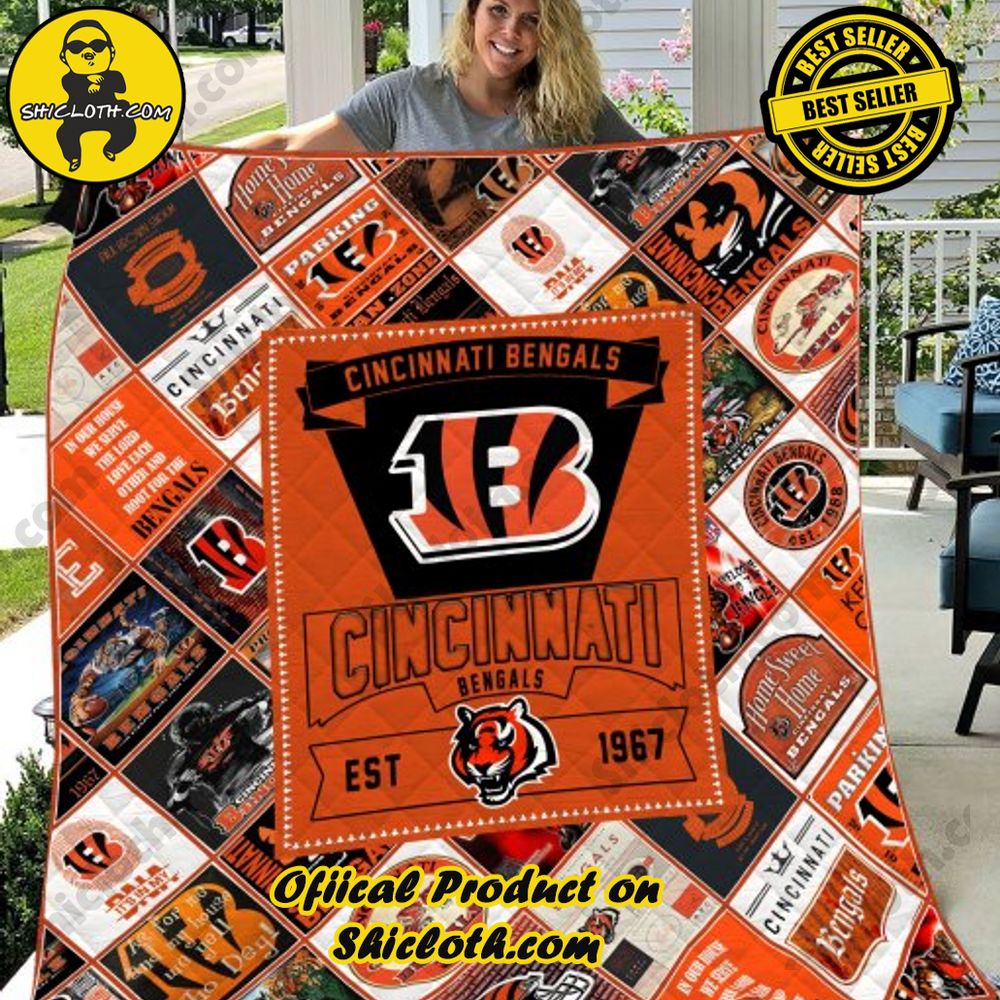 NFL Cincinnati Bengals Quilt Blanket