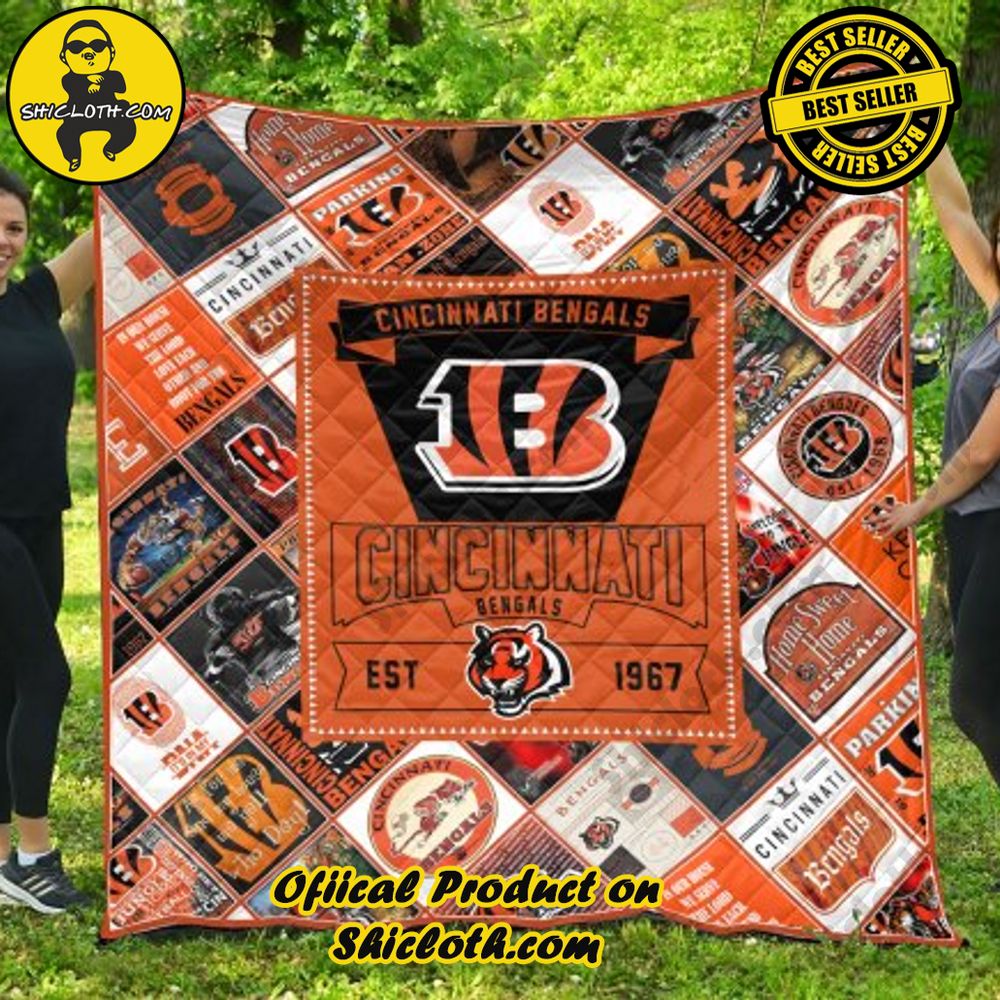 nfl cincinnati bengals quilt blanket 2 kfgAZ