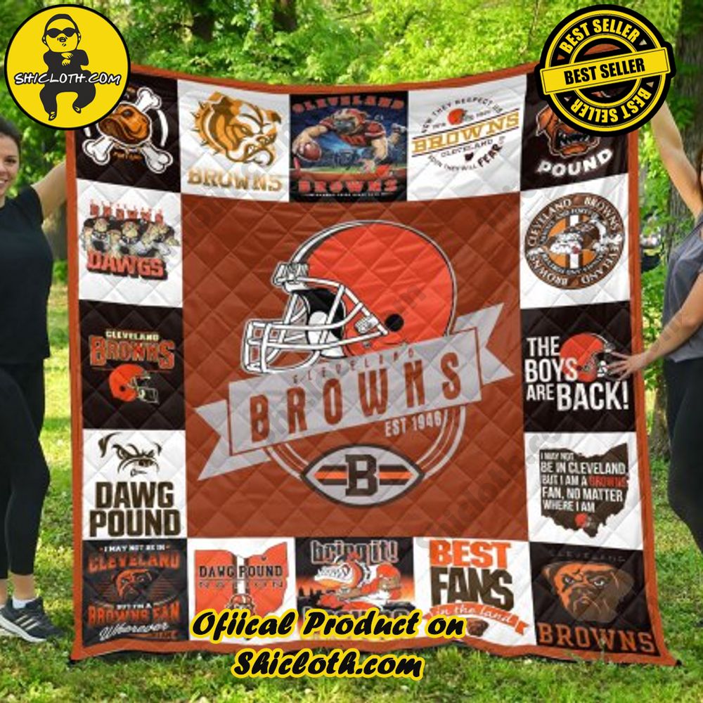 NFL Cleveland Browns Quilt Blanket
