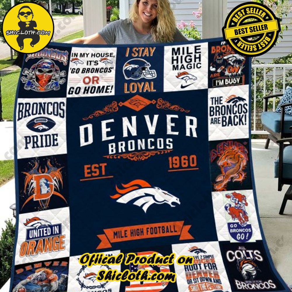 NFL Denver Broncos Quilt Blanket