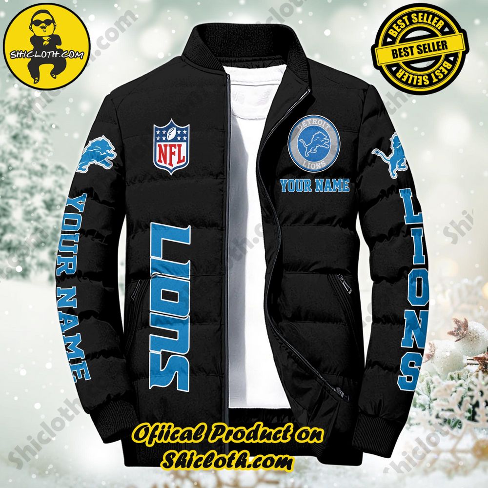 Discover the Ultimate in Style and Warmth with Shiclothshop's Puffer Jackets: Elevate Your Winter Wardrobe 80 NFL Detroit Lions City Puffer Jacket Custom Name New Arrivals