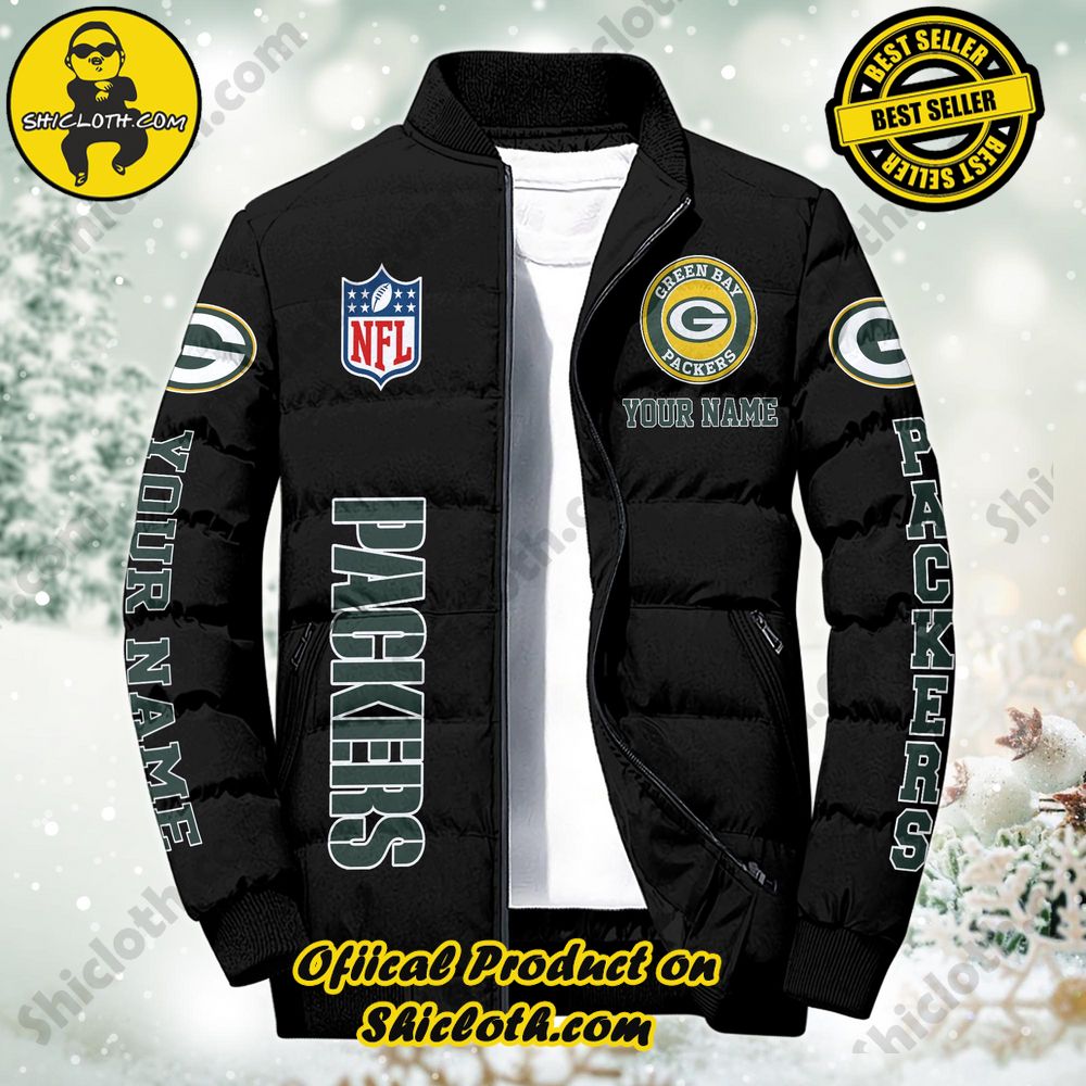 Discover the Ultimate in Style and Warmth with Shiclothshop's Puffer Jackets: Elevate Your Winter Wardrobe 81 NFL Green Bay Packers City Puffer Jacket Custom Name New Arrivals