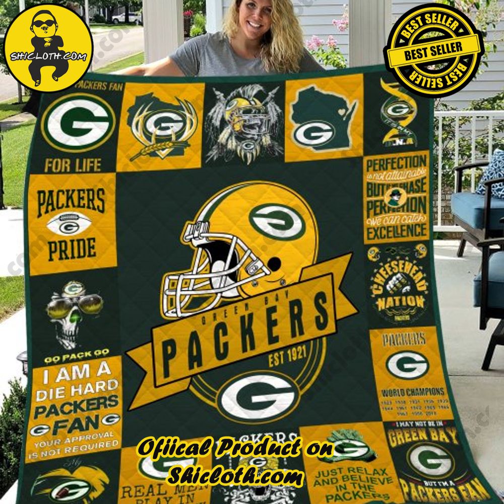 nfl green bay packers quilt blanket 2 kWhVL