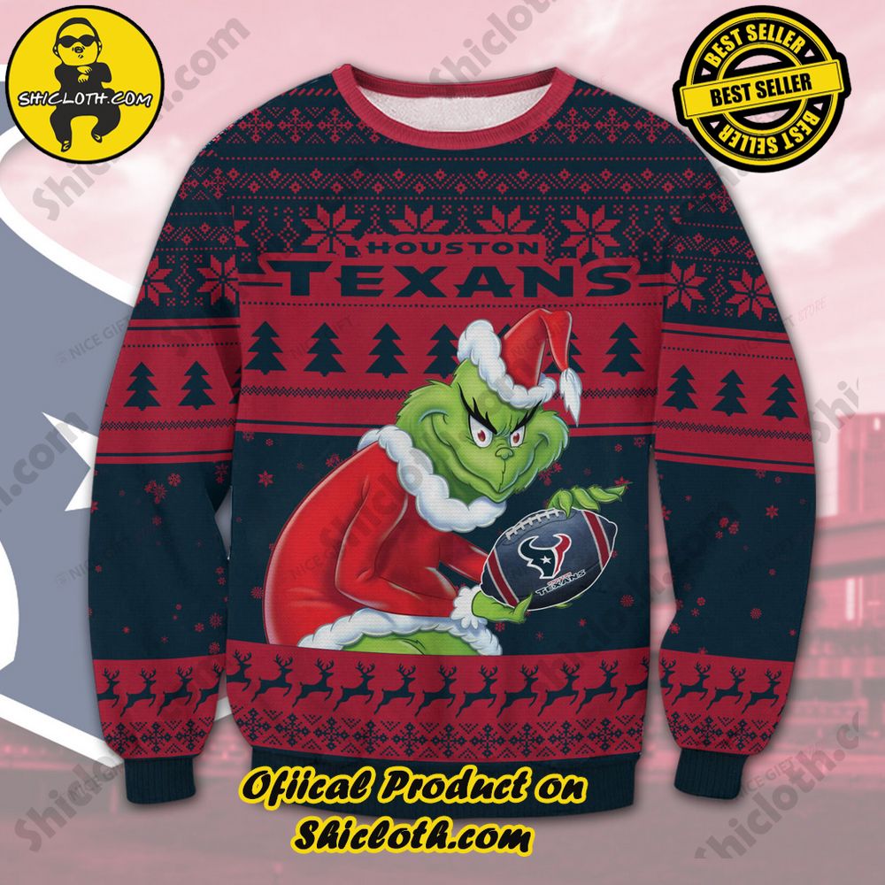 Best Seller Wrap Up in Style: Shicloth's Enchanting Christmas Sweater Collection 75 NFL Houston Texans Christmas Ugly Sweater