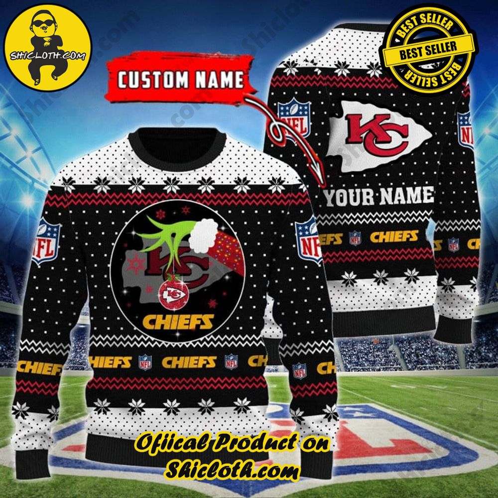 Wrap Up in Style: Shicloth's Enchanting Christmas Sweater Collection 23 NFL Kansas City Chiefs (Your Name) Christmas Ugly Sweater Version 1