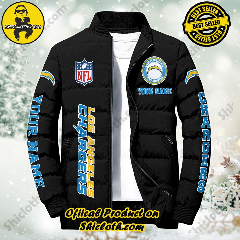 Discover the Ultimate in Style and Warmth with Shiclothshop's Puffer Jackets: Elevate Your Winter Wardrobe 87 NFL Los Angeles Chargers City Puffer Jacket Custom Name New Arrivals