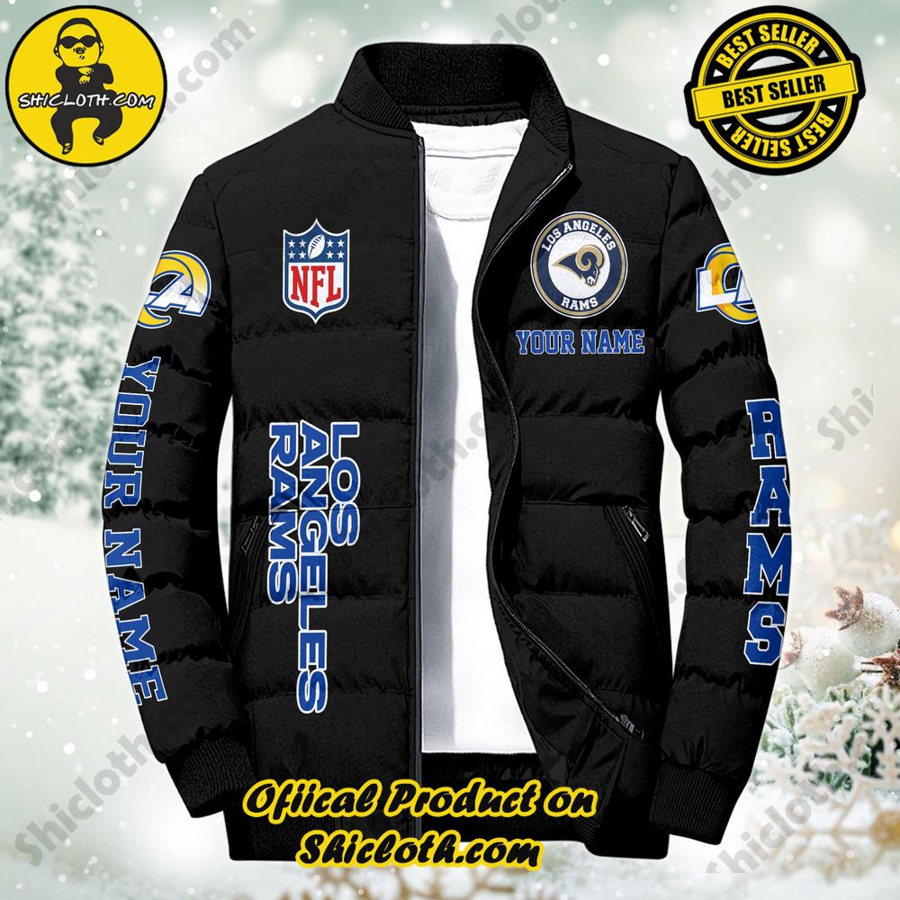 Discover the Ultimate in Style and Warmth with Shiclothshop's Puffer Jackets: Elevate Your Winter Wardrobe 88 NFL Los Angeles Rams City Puffer Jacket Custom Name New Arrivals
