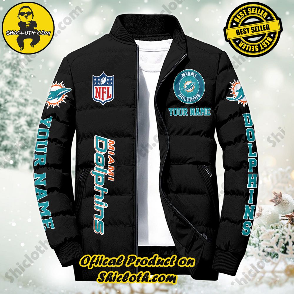 Discover the Ultimate in Style and Warmth with Shiclothshop's Puffer Jackets: Elevate Your Winter Wardrobe 89 NFL Miami Dolphins City Puffer Jacket Custom Name New Arrivals