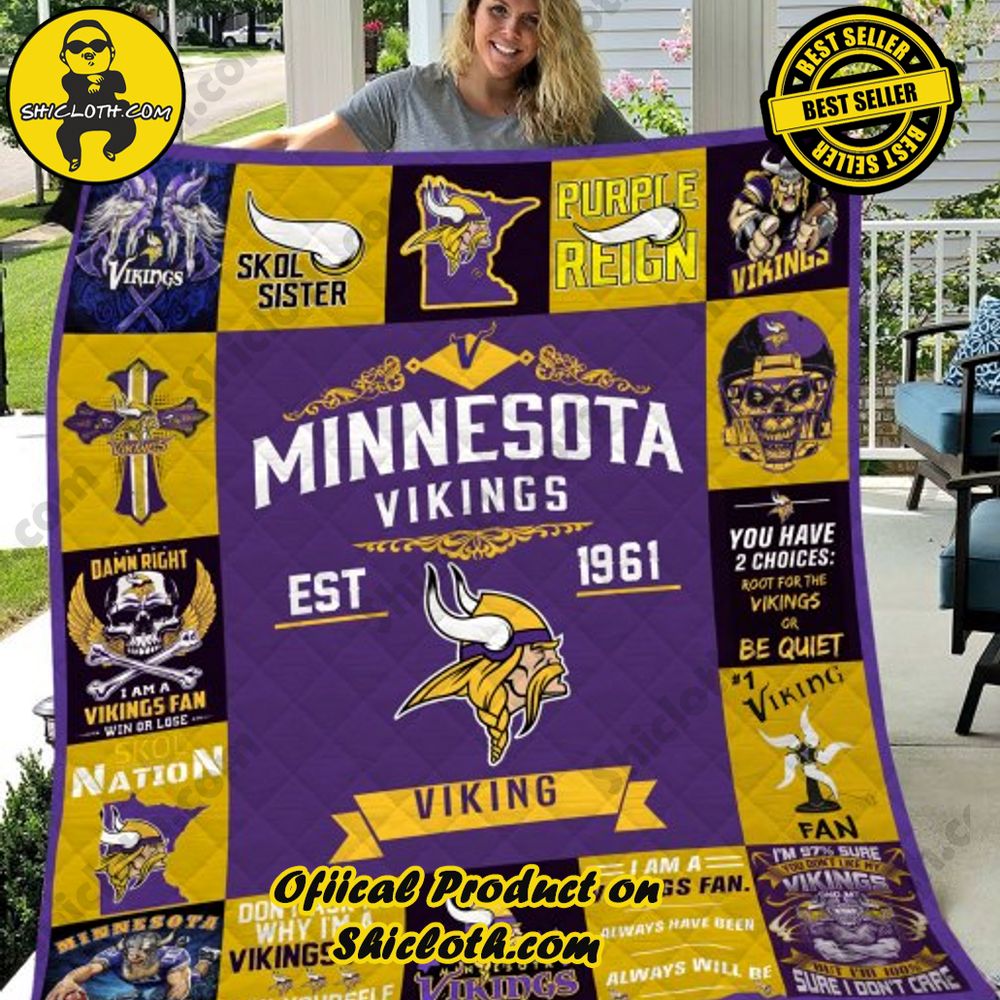 NFL Minnesota Vikings Quilt Blanket