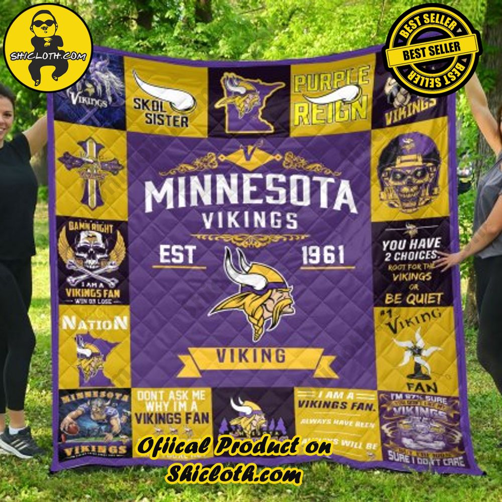nfl minnesota vikings quilt blanket 2 dlPv1