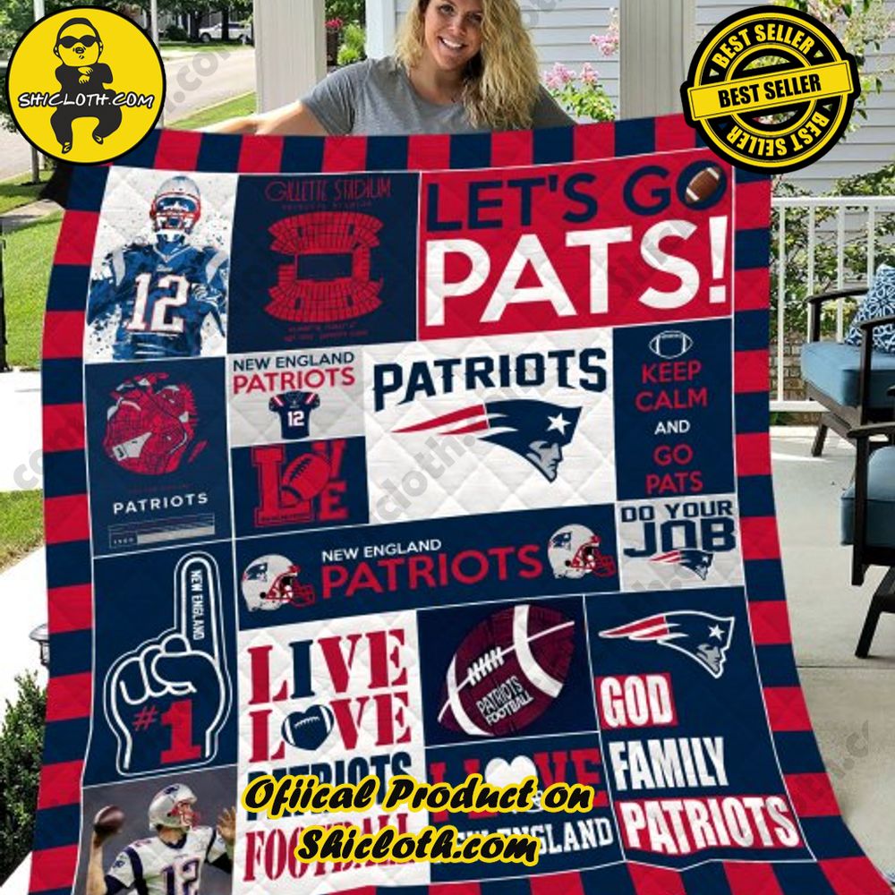 NFL New England Patriots Quilt Blanket