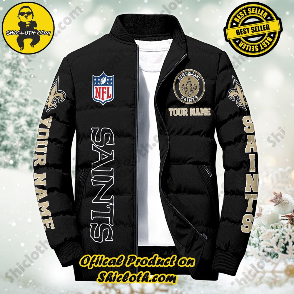 Discover the Ultimate in Style and Warmth with Shiclothshop's Puffer Jackets: Elevate Your Winter Wardrobe 92 NFL New Orleans Saints City Puffer Jacket Custom Name New Arrivals