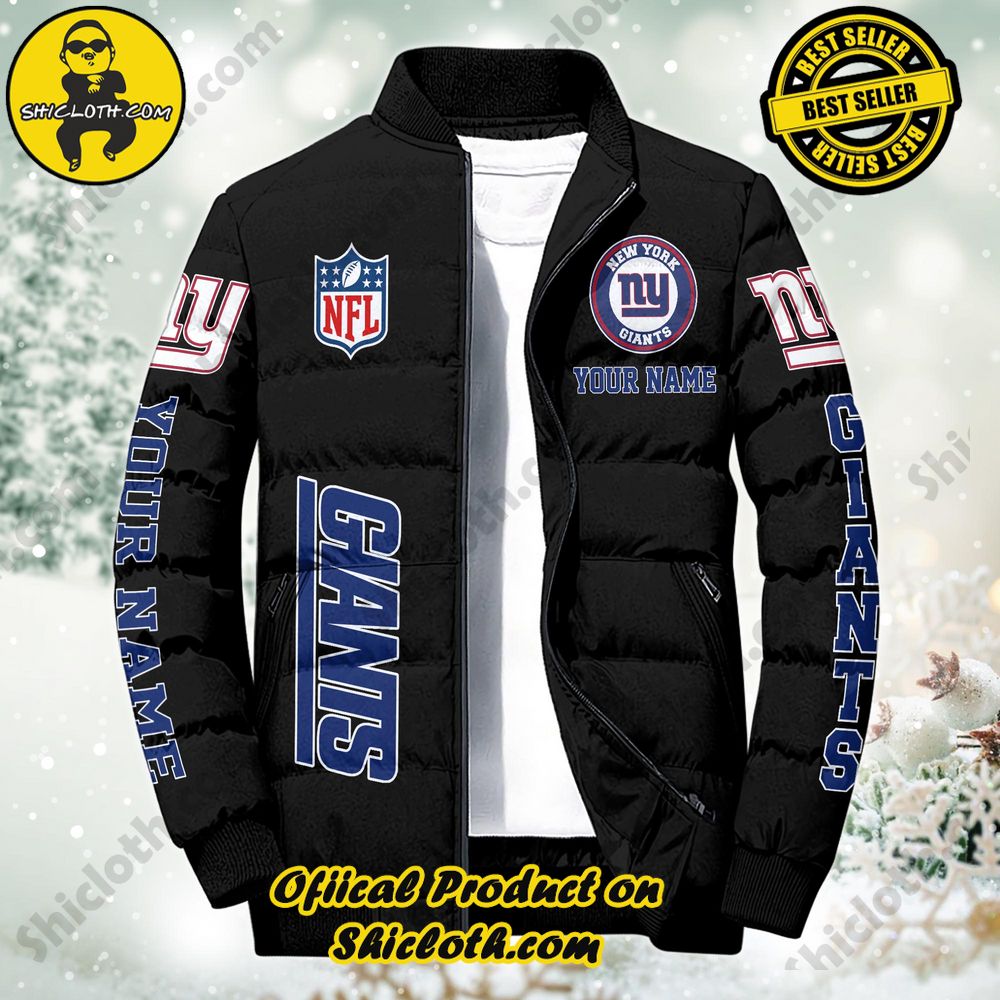 Discover the Ultimate in Style and Warmth with Shiclothshop's Puffer Jackets: Elevate Your Winter Wardrobe 93 NFL New York Giants City Puffer Jacket Custom Name New Arrivals