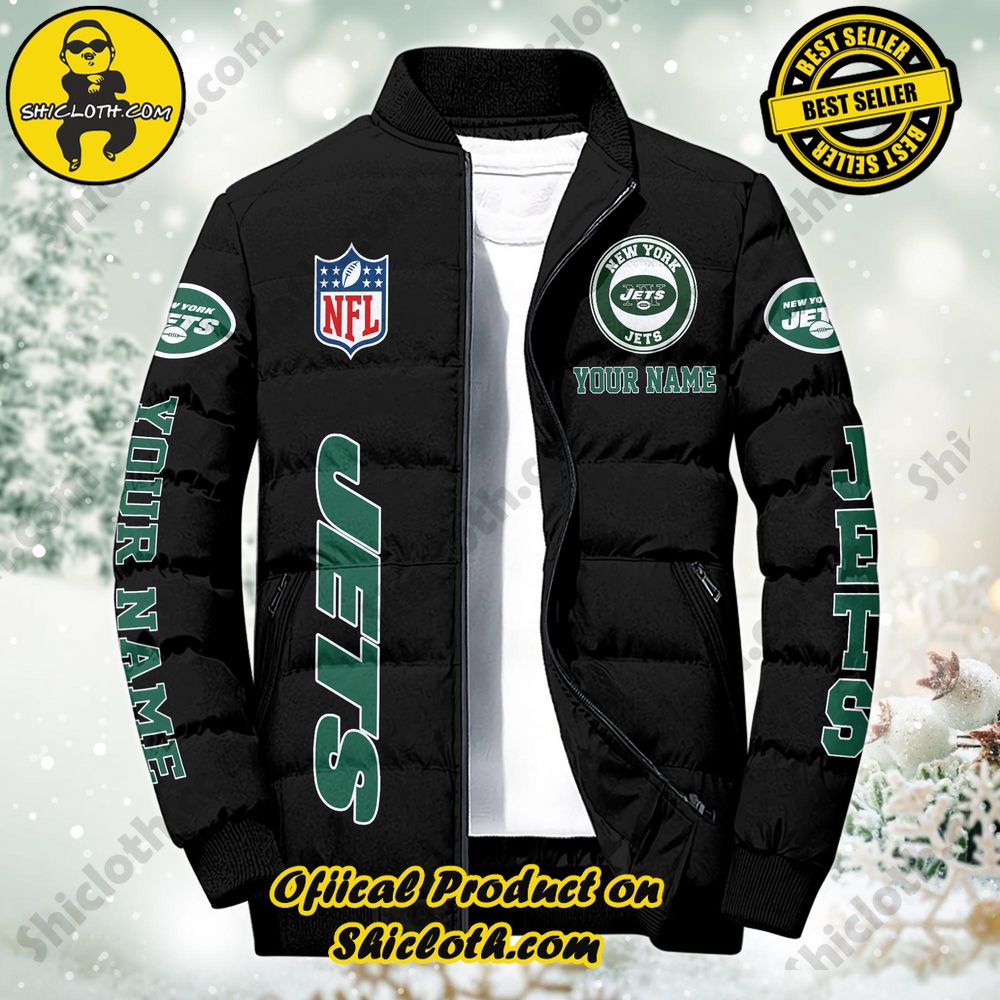 Discover the Ultimate in Style and Warmth with Shiclothshop's Puffer Jackets: Elevate Your Winter Wardrobe 94 NFL New York Jets City Puffer Jacket Custom Name New Arrivals