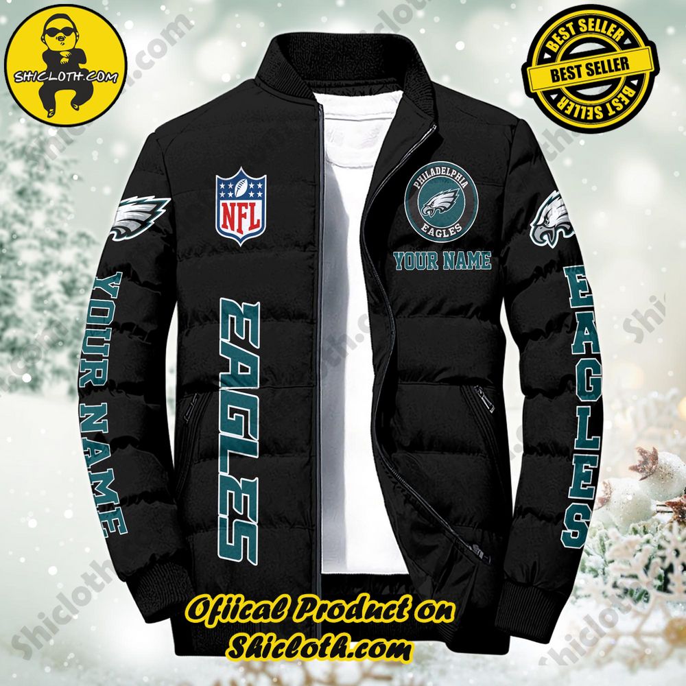 Discover the Ultimate in Style and Warmth with Shiclothshop's Puffer Jackets: Elevate Your Winter Wardrobe 95 NFL Philadelphia Eagles City Puffer Jacket Custom Name New Arrivals