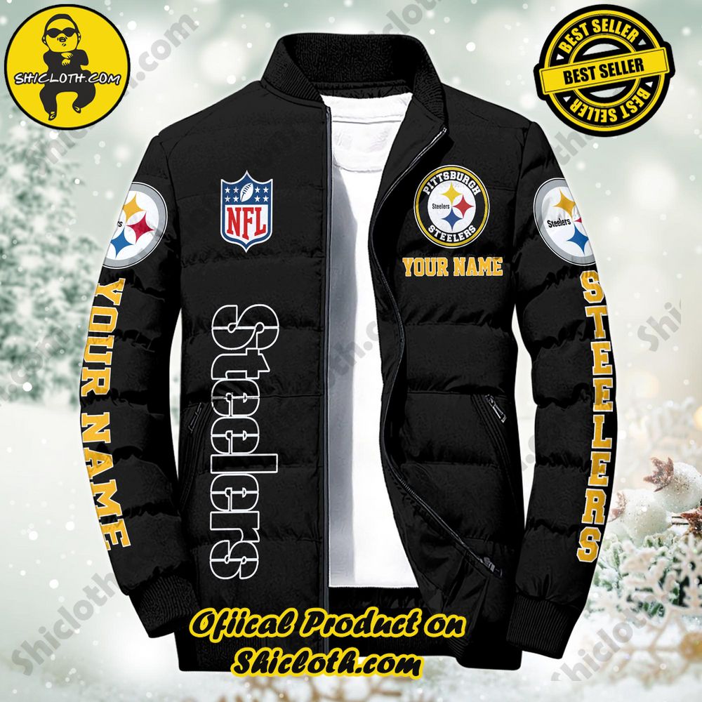 Discover the Ultimate in Style and Warmth with Shiclothshop's Puffer Jackets: Elevate Your Winter Wardrobe 96 NFL Pittsburgh Steelers City Puffer Jacket Custom Name New Arrivals