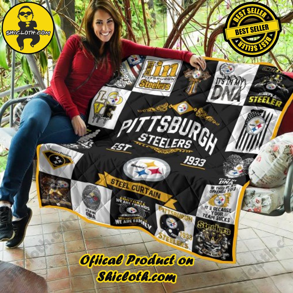 nfl pittsburgh steelers quilt blanket 2