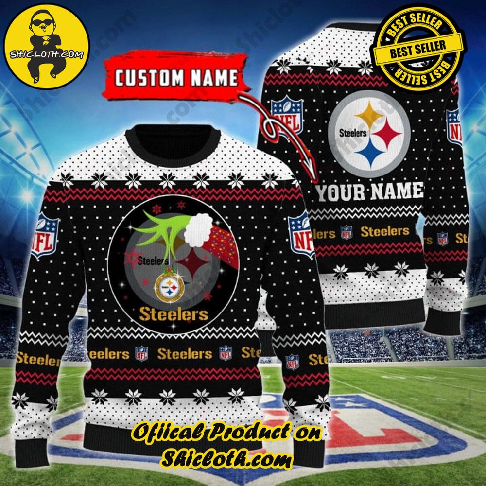 Wrap Up in Style: Shicloth's Enchanting Christmas Sweater Collection 28 NFL Pittsburgh Steelers (Your Name) Christmas Ugly Sweater