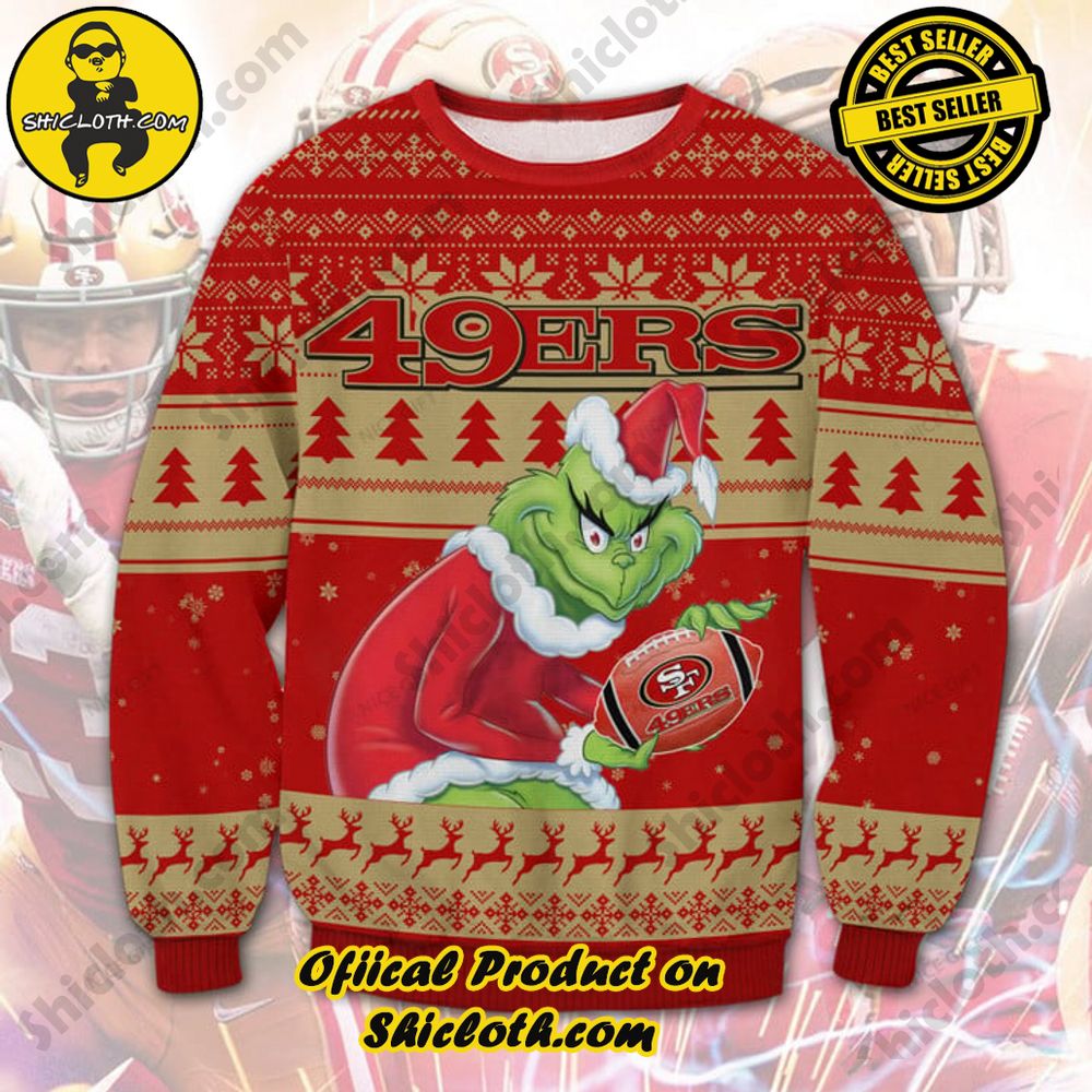 Wrap Up in Style: Shicloth's Enchanting Christmas Sweater Collection 96 NFL San Francisco 49ers Christmas Ugly Sweater