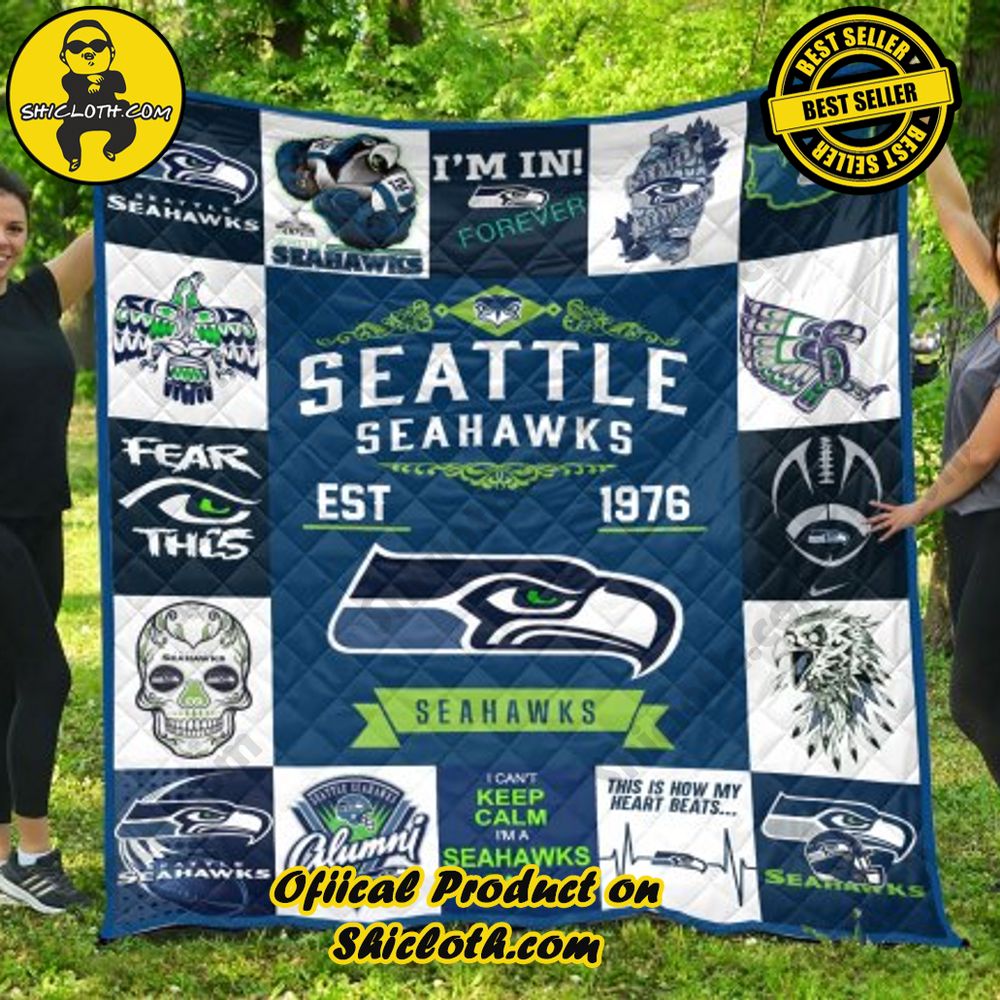 nfl seattle seahawks quilt blanket 2 NslYG